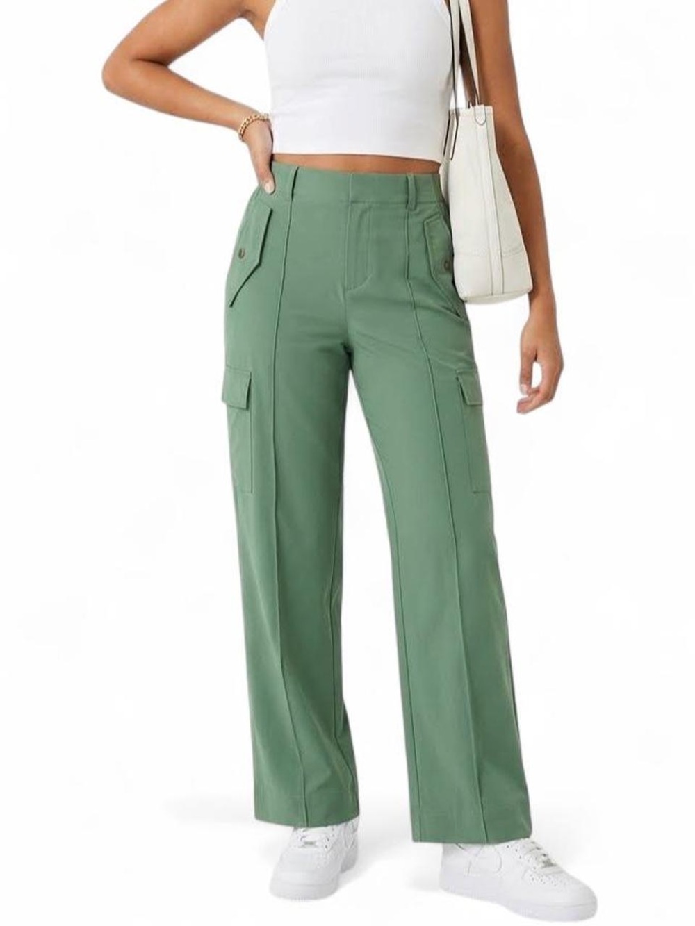 Athleta Vienna Wide-Leg Cargo Trouser Pants